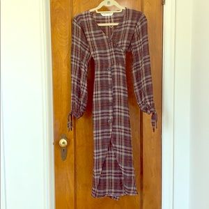 Zara Brown/ Gray Plaid Dress NWOT ✨✨✨